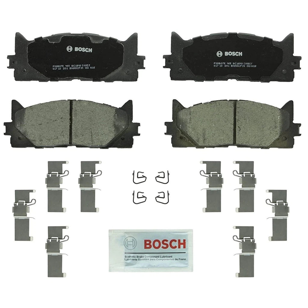 Front Brake Kit 296mm Drilled Rotors & Bosch Pads for ES350 Avalon Camry (2007–2019)
