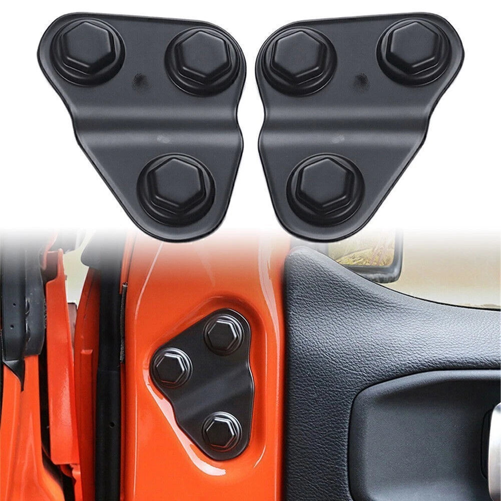 2X Door Screw Protector Cover Trim for Jeep Wrangler JL JLU JT (2018–2021)