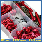 Motorcycle Fairing Kit Bolt Screw Set for Red Bikes (USA)