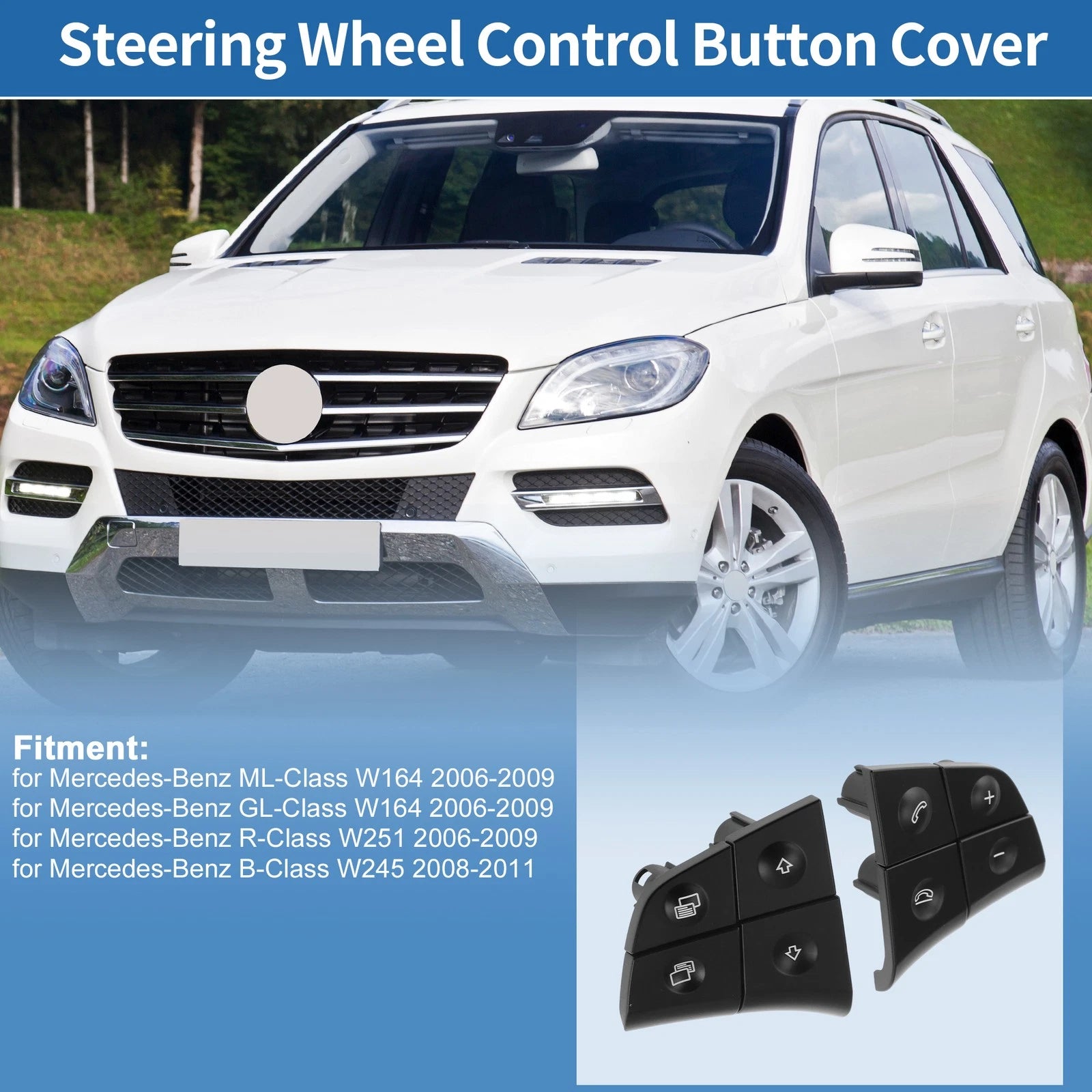 Steering Wheel Buttons for Mercedes-Benz ML-Class (2006–2011) No. 1648207910