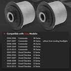 2X Front Upper Control Arm Bushing for Jeep Grand Cherokee (2005-2010)
