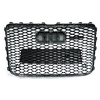 Front Bumper Radiator Vent Mesh Grille for Audi Q7 (2005–2015) Gloss Black