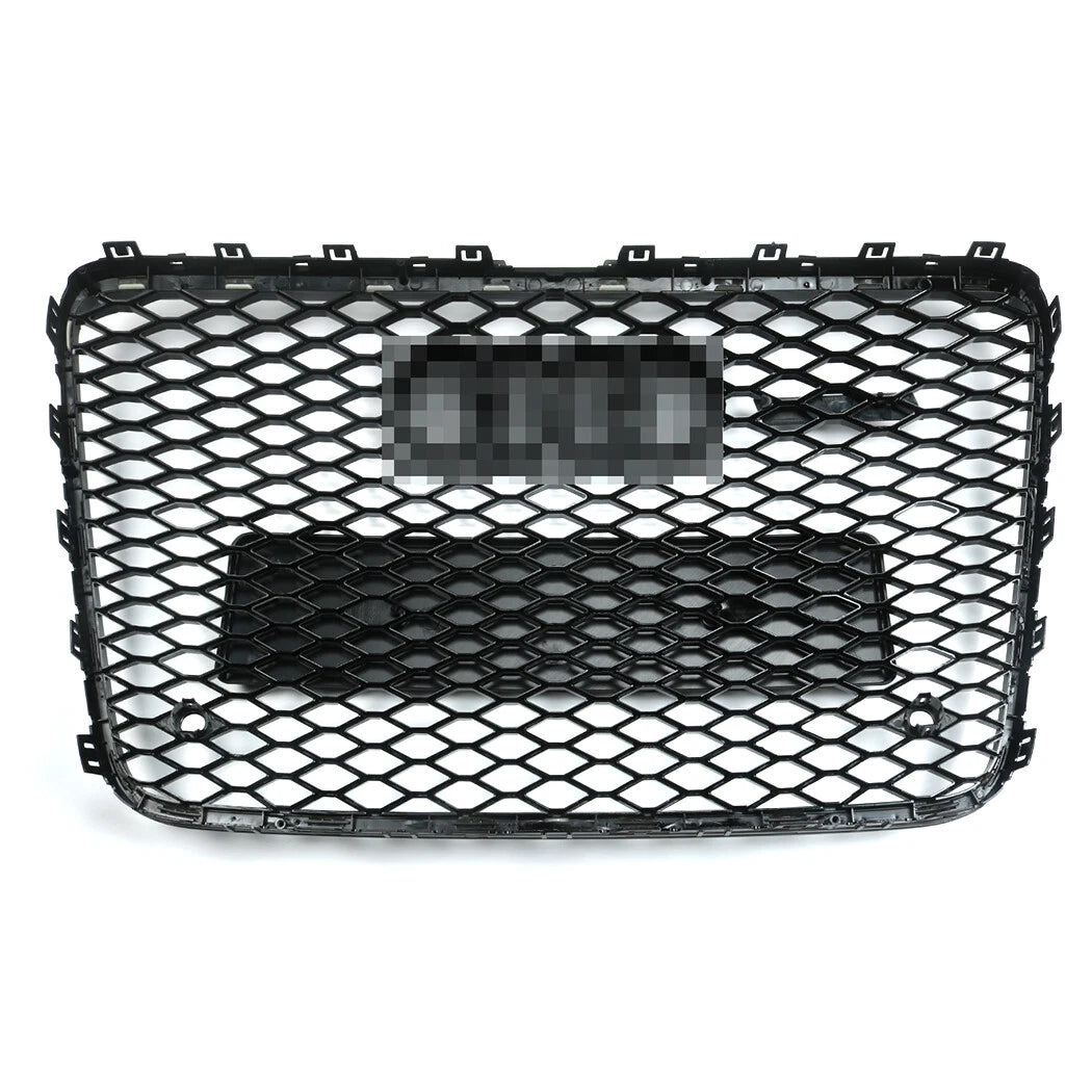 Front Bumper Radiator Vent Mesh Grille for Audi Q7 (2005–2015) Gloss Black