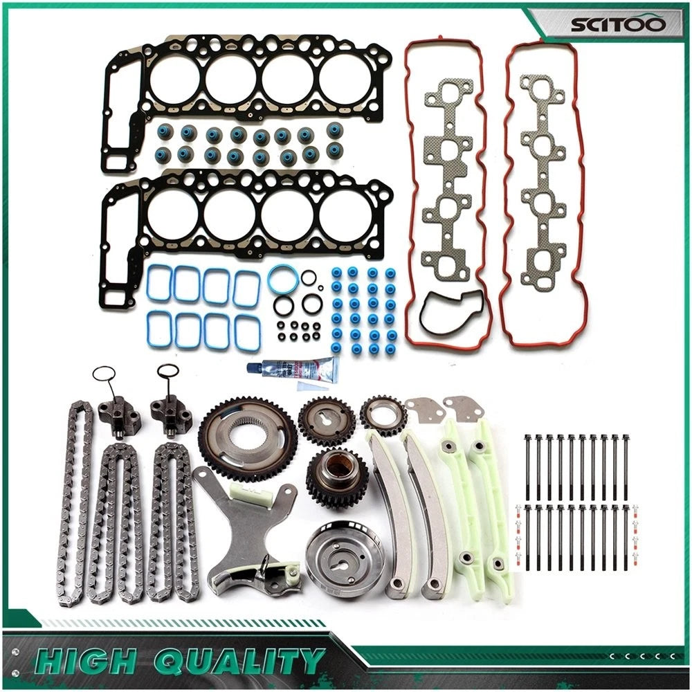 Timing Chain Kit & Head Gasket Bolts for Chrysler Dodge Ram 1500 (2004–2007)