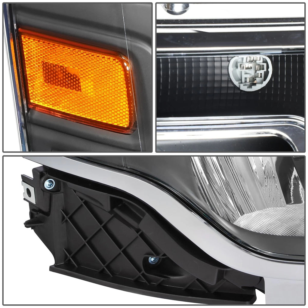 Set of 2 OE Style Headlights for Ford Flex (2013–2019) Black