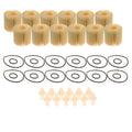 Set of 12 Oil Filter Element Drain Plug & Gasket for Toyota Scion Lexus