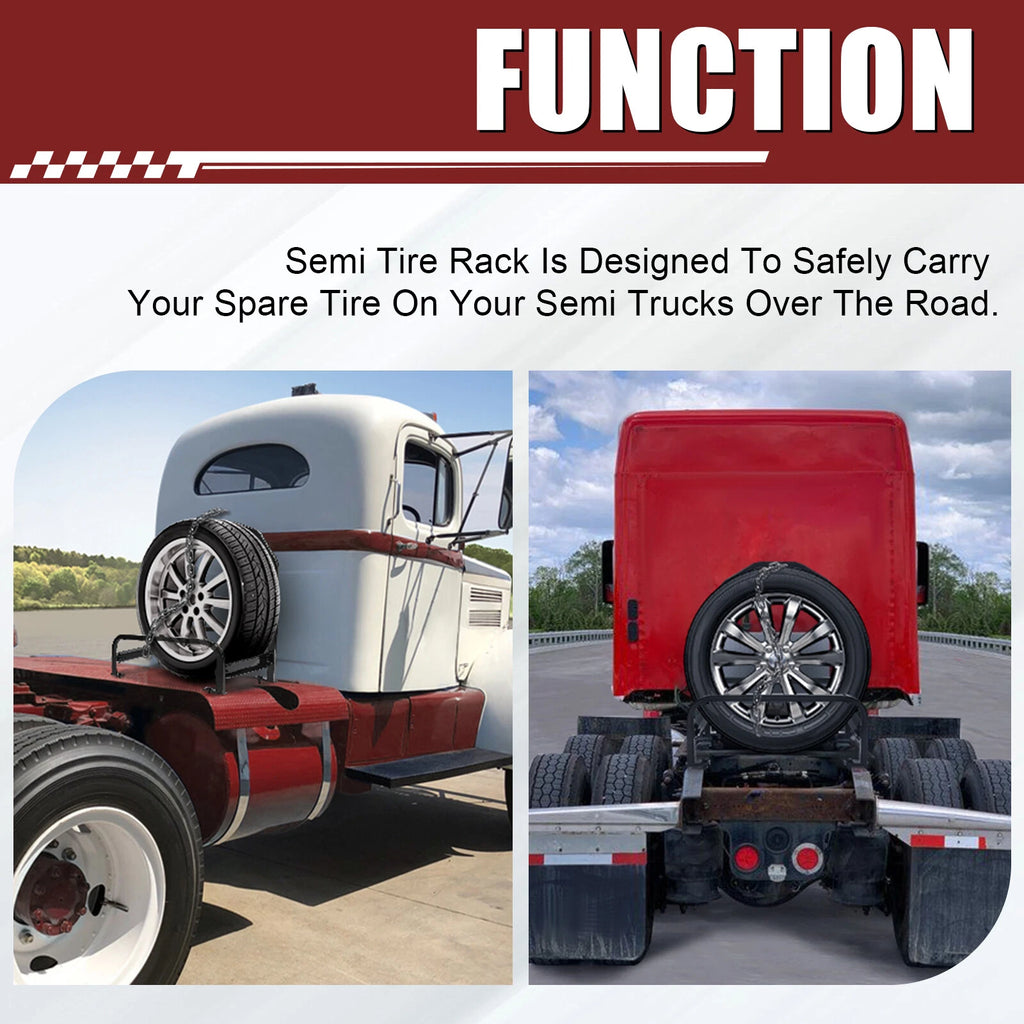 Adjustable Spare Tire Carrier Rack for Volvo Trucks