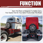 Adjustable Spare Tire Carrier Rack for Volvo Trucks