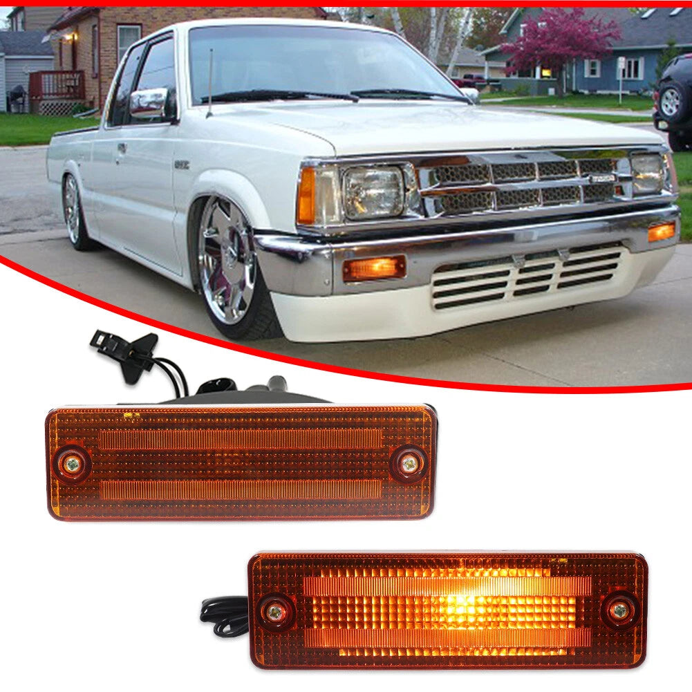Amber Front Turn Signal Lights for Mazda 323 626 Pickup (1983–1993)