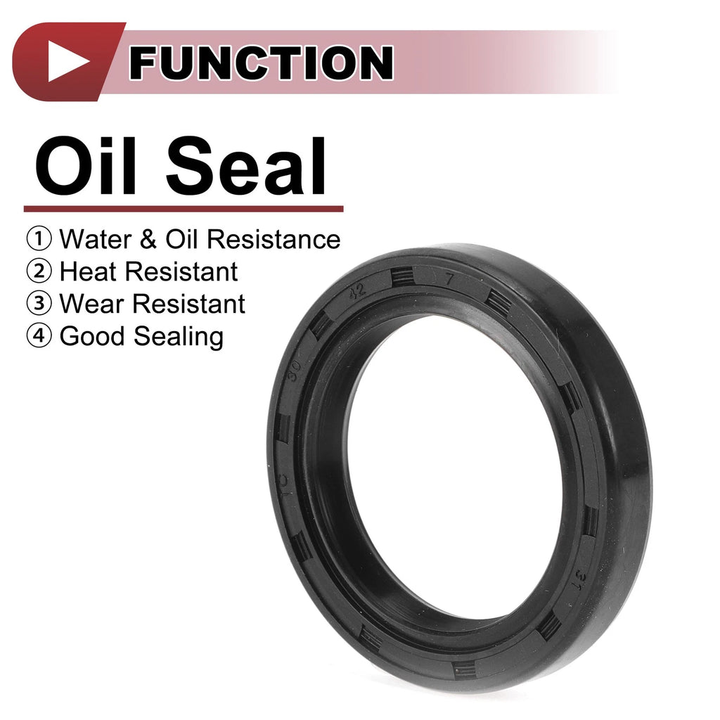 Set of 5 Rotary Shaft Oil Seals 30x42x7mm Nitrile Rubber 672668828465