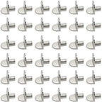 Set of 4 Plastic Alloy Shelf Supports for Cabinets Bookcases 5mm