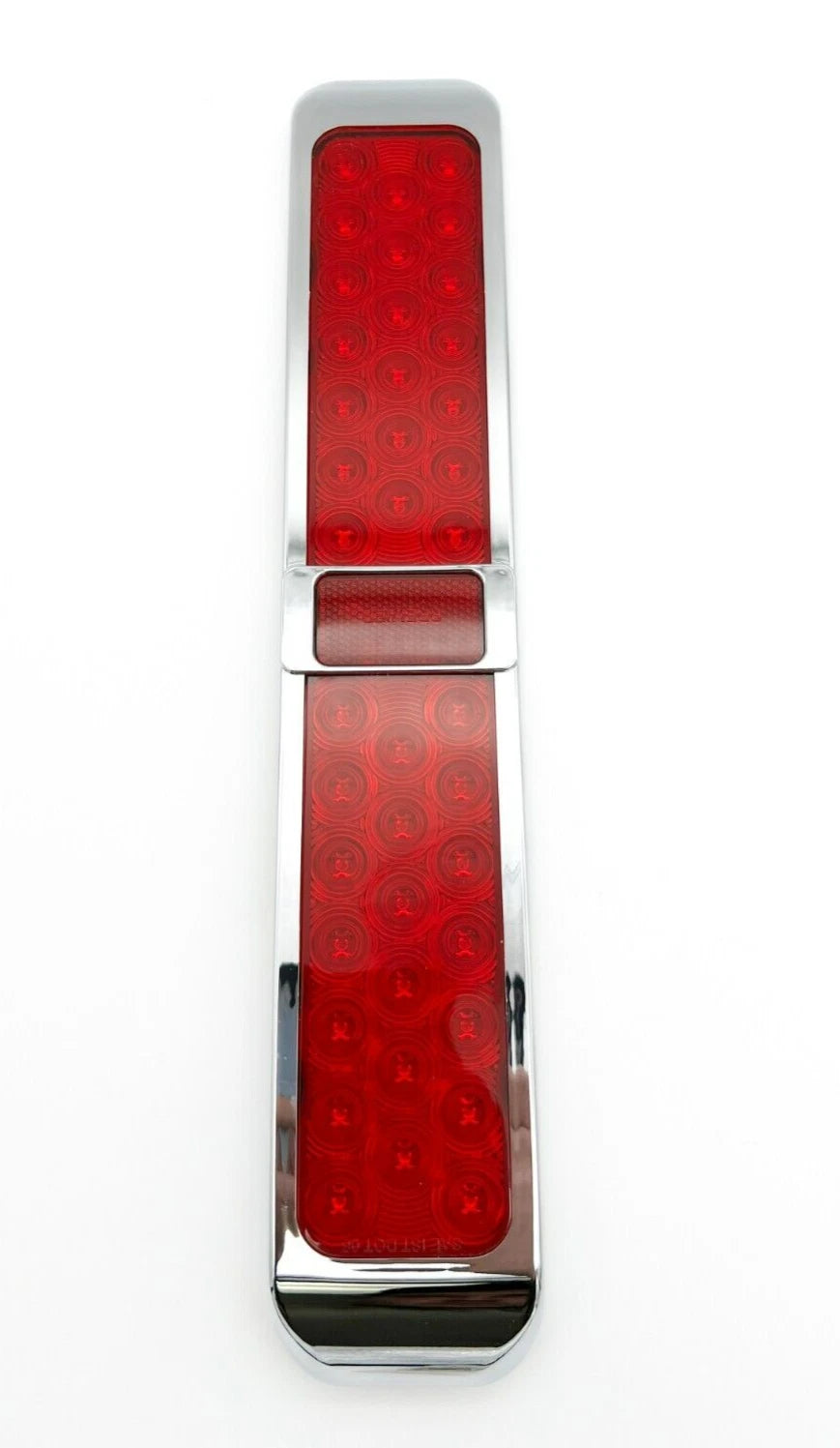Red LED Stop Turn Tail Light Rectangle Bar with Bezel for Universal (40)
