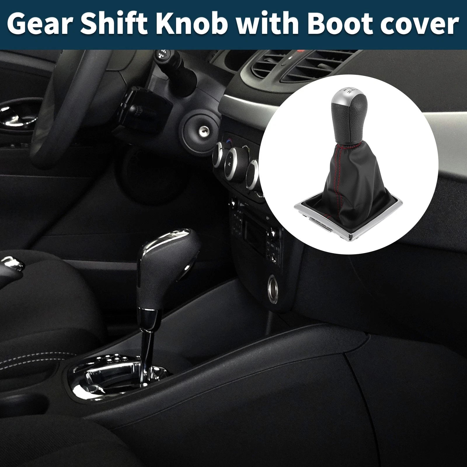 5 Speed Manual Gear Shifter Knob with Cover for Ford Focus (2004–2008)