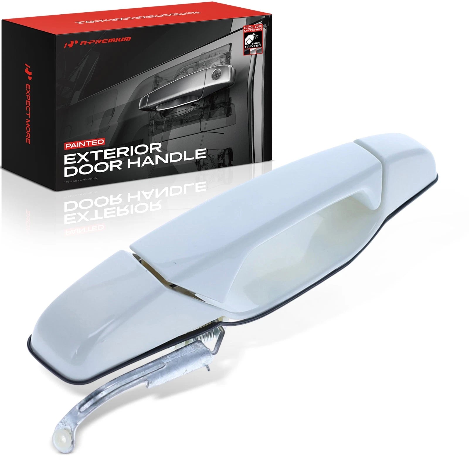 Rear Driver Door Handle for Chevy GMC Cadillac (Olympic White)