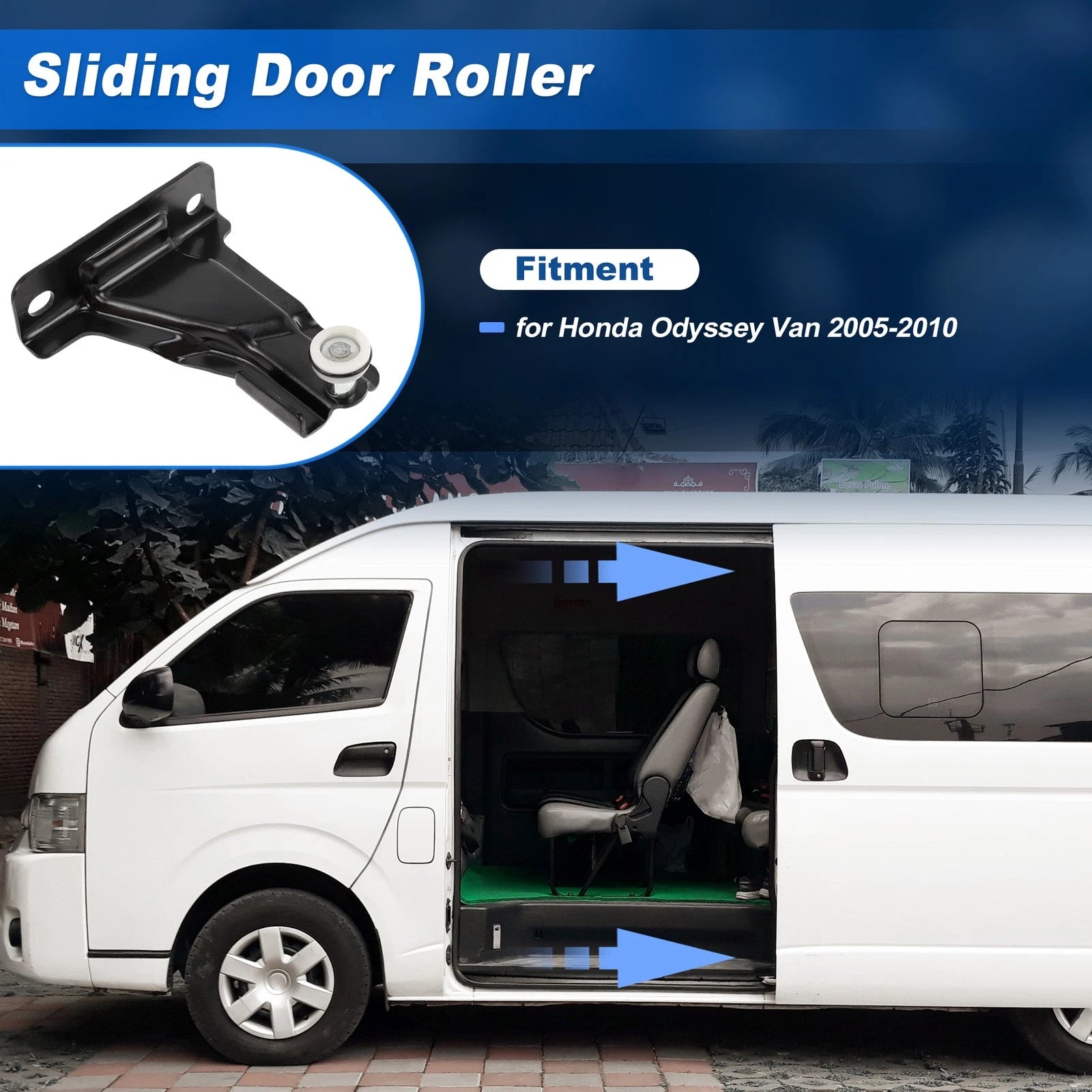 Upper Left Sliding Door Roller for Honda Odyssey (2005–2010) 72550SHJA01