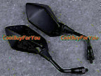 Black Rearview Side Mirrors for Kawasaki Z1000 Z750 ER6N (2003–2023)