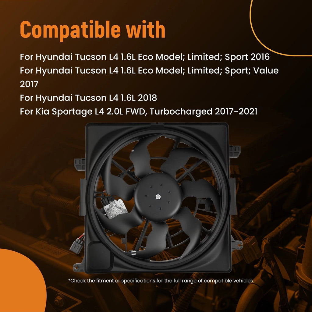 Cooling Fan for Hyundai Tucson, Kia Sportage (2016–2021)