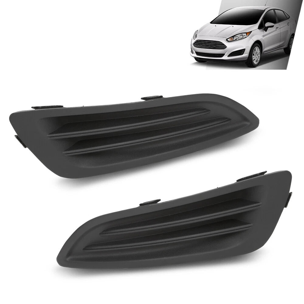 Set of 2 Front Bumper Fog Light Covers for Ford Fiesta (2014–2019)
