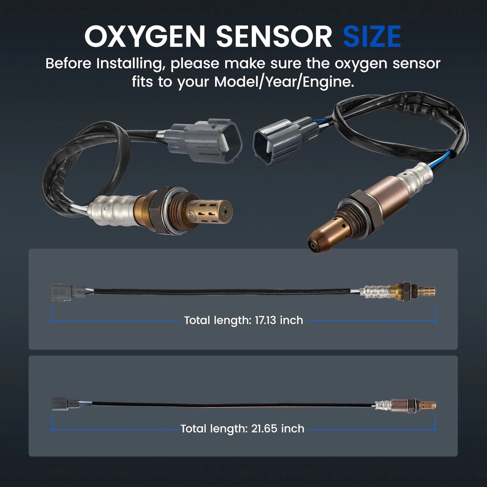 Set of 2 Oxygen Sensors for Scion xB (2008–2015) 2349049
