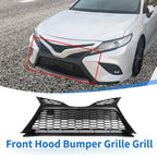 Front Lower Hood Bumper Grille for Toyota Camry SE (2018–2020) Black