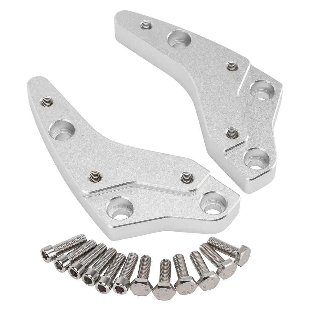 CNC Silver Handle Bar Riser Spacers Kit for BMW K 1600 GT K1600 GTL (2011–2025)