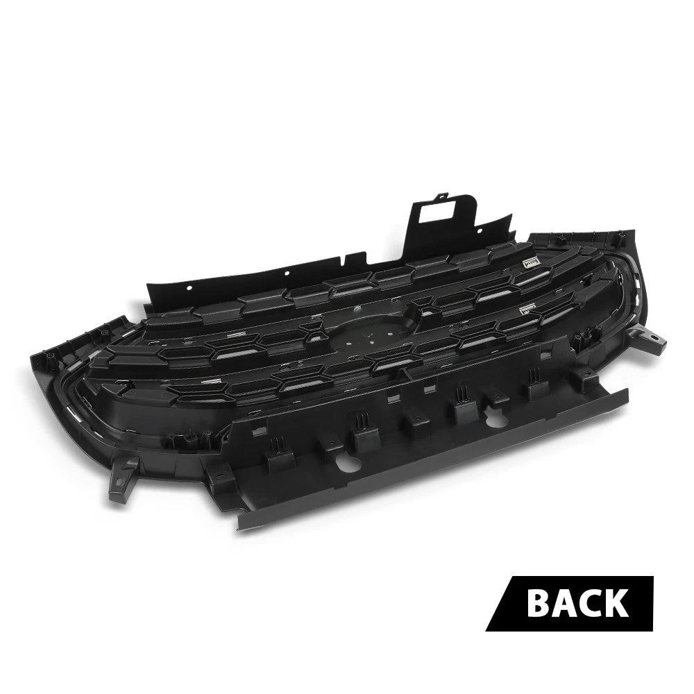 Front Bumper Upper Grille for Ford Ecosport (2018–2022) Black & Chrome