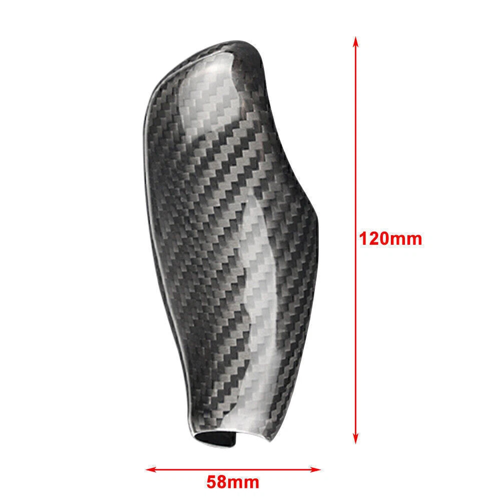 Carbon Fiber Gear Shift Knob Cover Trim for BMW 5 6 7 Series X3 X4 GT (2010–2023)