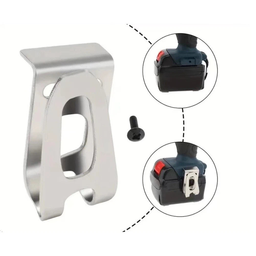 10 Pack Stainless Steel Tool Belt Hooks for Compatible Models (346449-3, 324705-1)