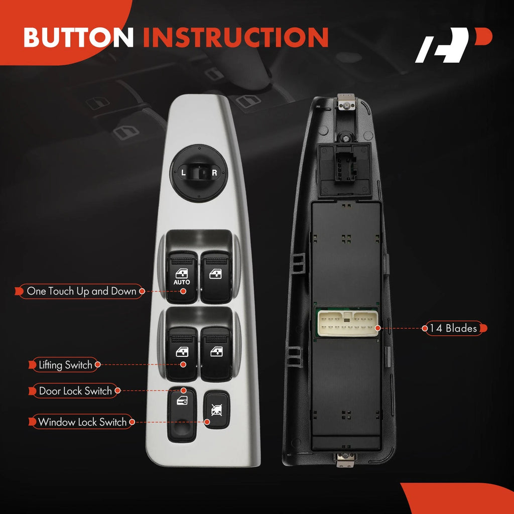 Front Left Power Window Switch for Kia Spectra (2004-2009)