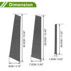 6 Pcs Pillar Window Trim for Nissan Altima (2019–2023) Carbon Fiber Black
