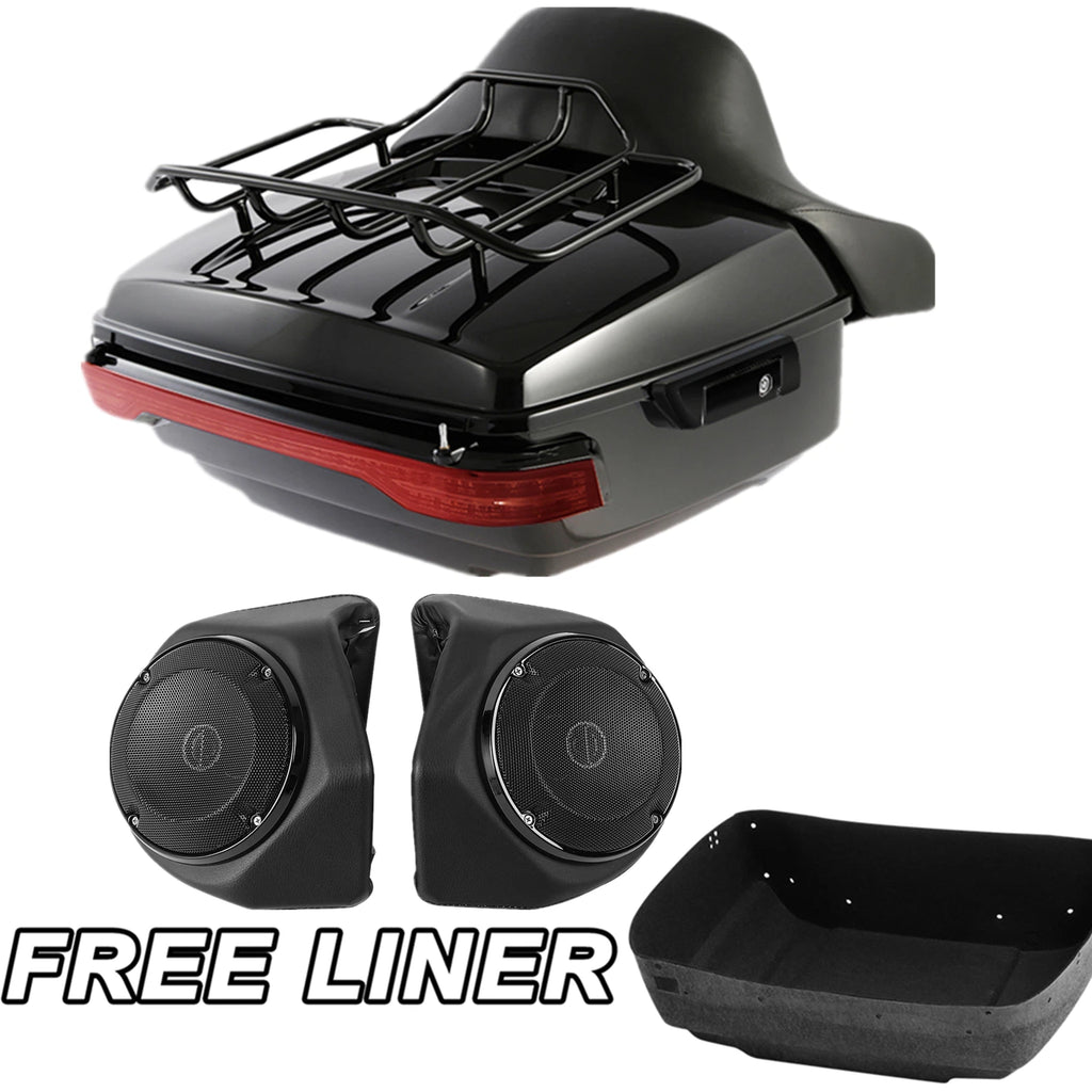 LED Trunk Pad Speakers for Harley Touring CVO (2014–2025)