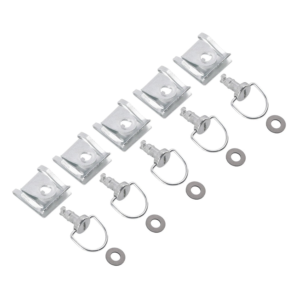 5 Pack D Ring Quick Release Fairing Fasteners for Motorcycle (14mm)