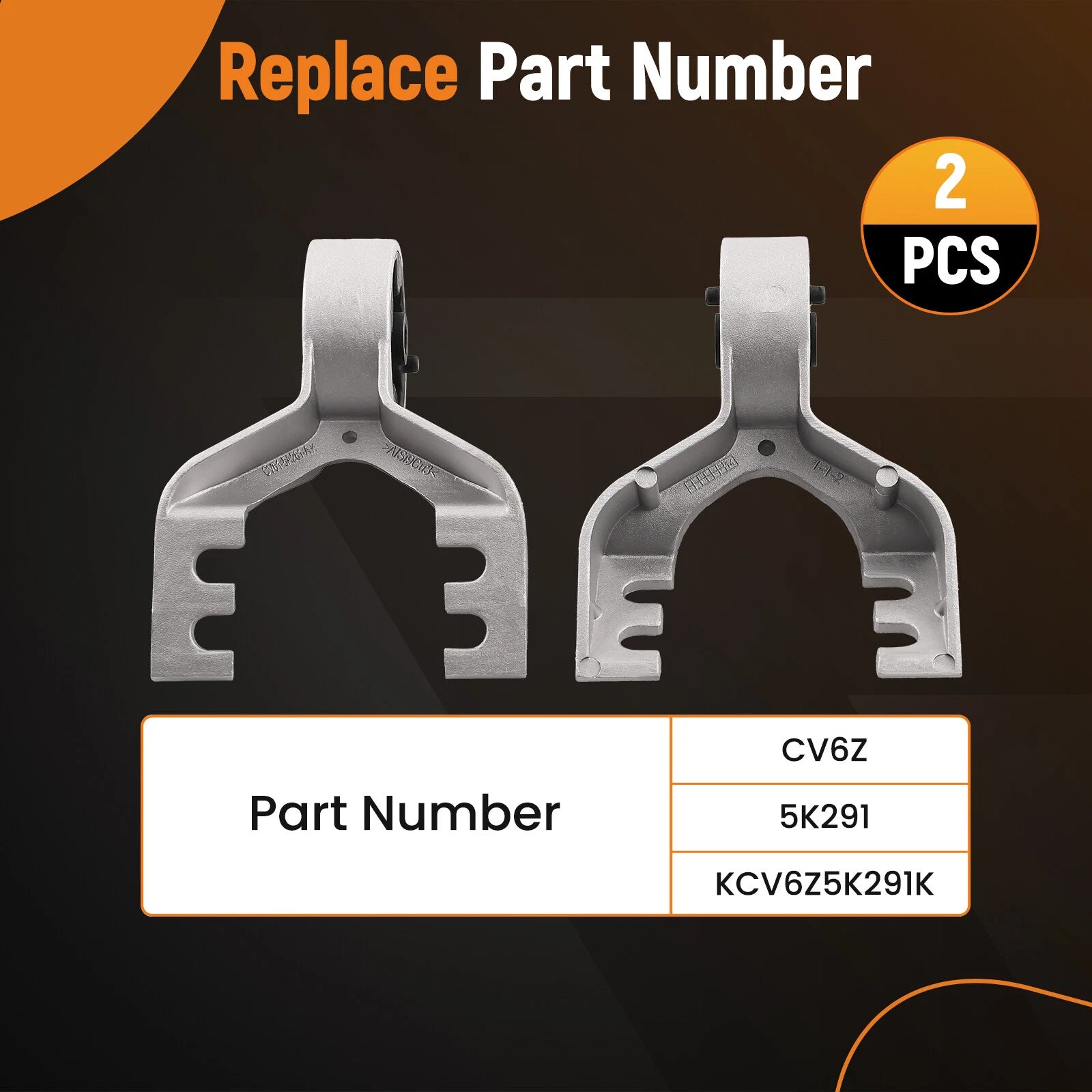 2X Muffler Hanger Bracket Kit for Ford Escape (2013–2019)