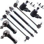 Set of 8 Front Lower Ball Joints & Inner Tie Rod Ends for Chevrolet Equinox (2005–2007)