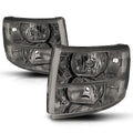 Headlight for Chevy Silverado GMT900 (2007–2014) Smoked Housing Clear Corner