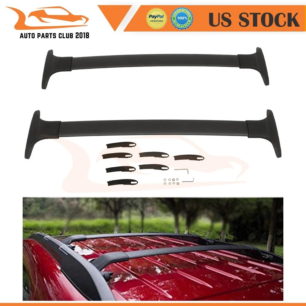 2X Roof Rack Cross Bar for Ford Ecosport (2013–2022) Black