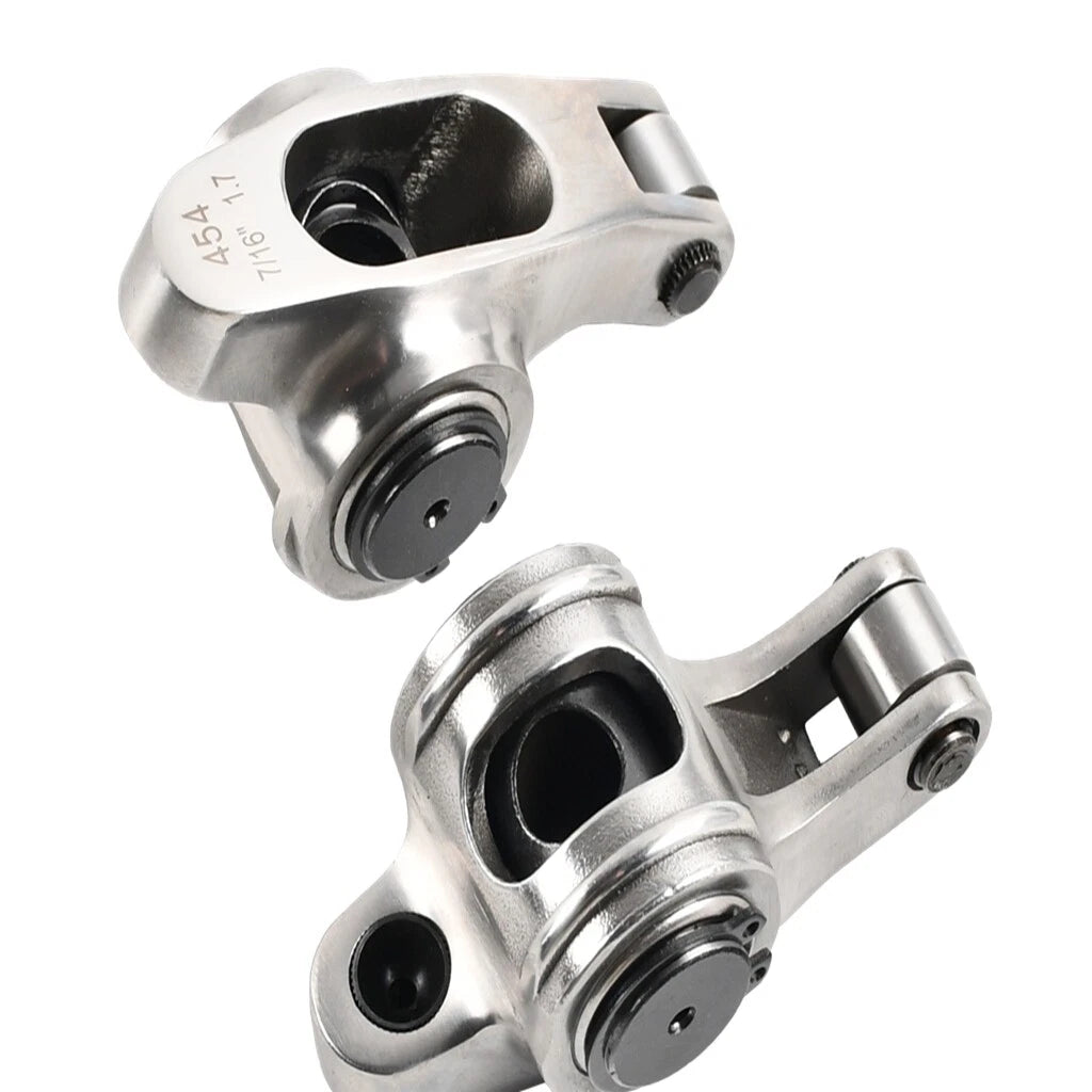 Set of 16 Stainless Steel Roller Rocker Arm Nuts for BBC 454 396 427 (1965–2000)