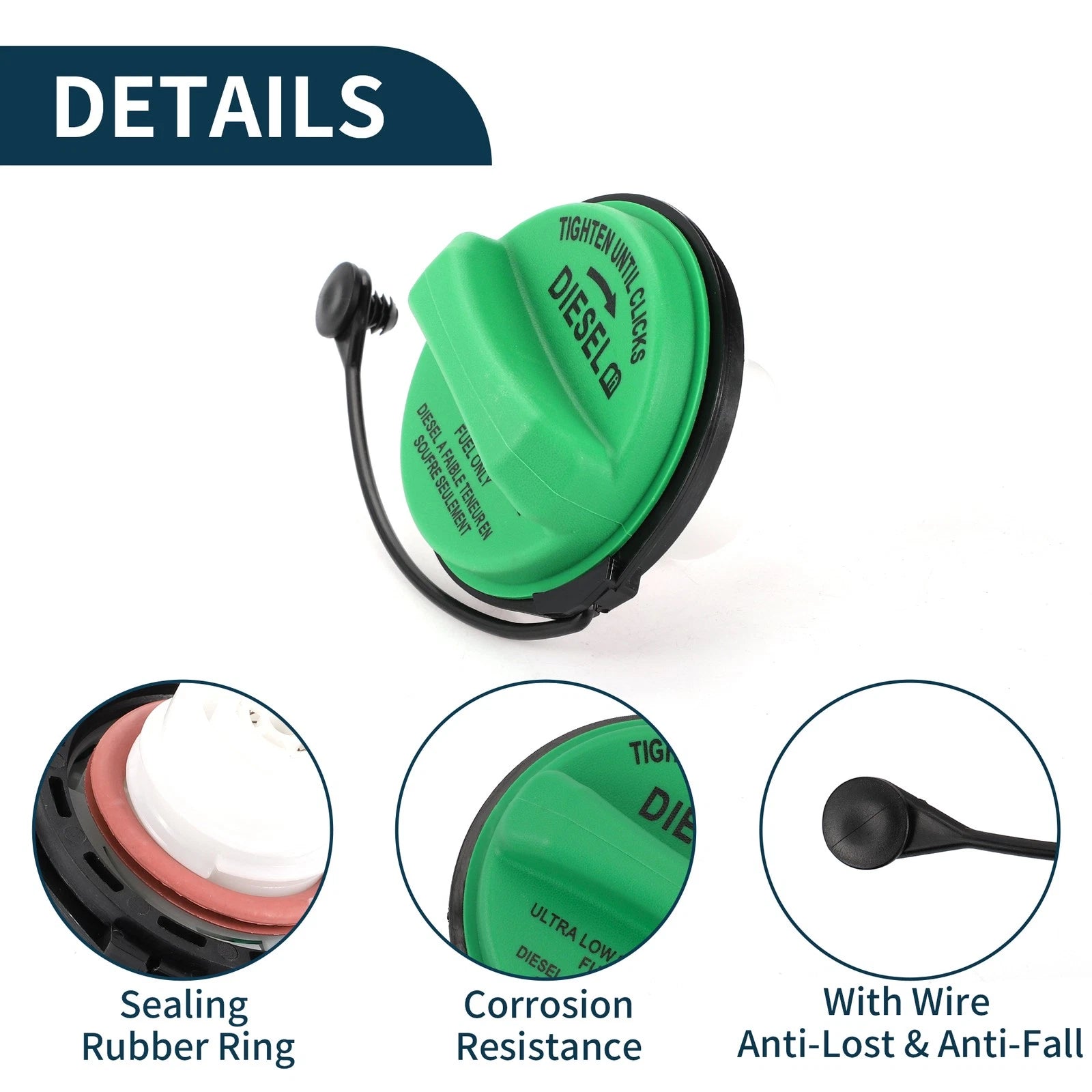 Fuel Filler Cap No. 8C3Z9030C for Ford F-250/F-350 Super Duty (2008–2016)