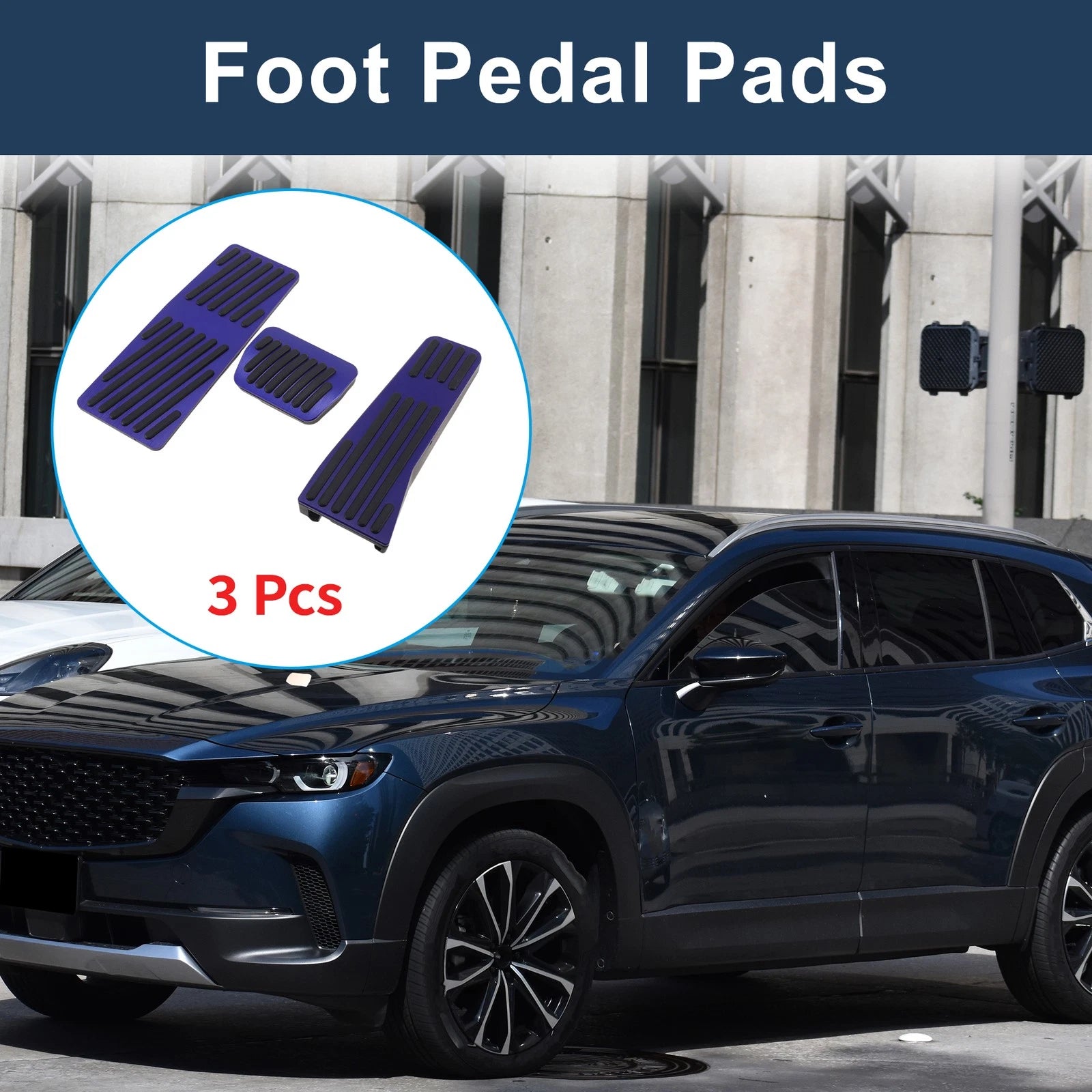 3Pcs Accelerator Pedal Covers for Mazda CX50/CX60 (2023–2025)