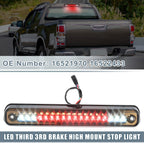 High Mount Stop Light 16521970 for Chevy (Chrome Tone Housing, Smoked Lens)