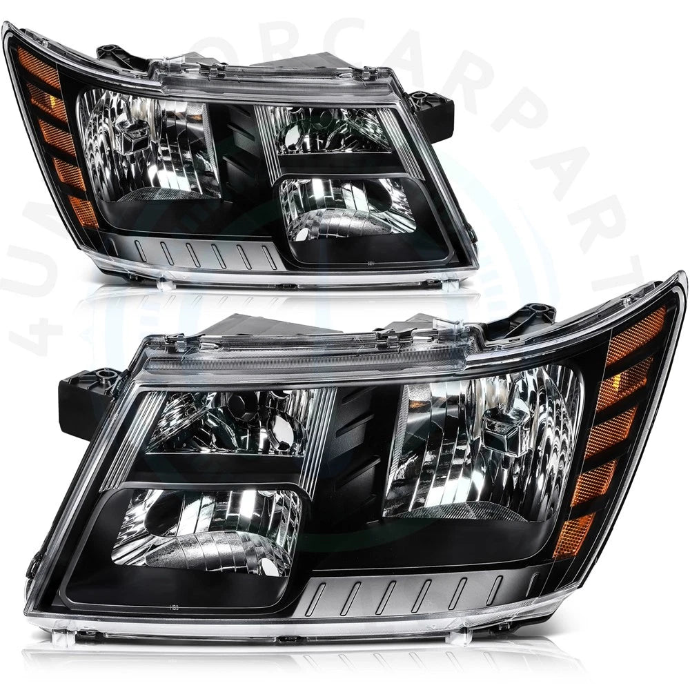 Headlight Assembly Set for Dodge Journey (2018–2020) Black
