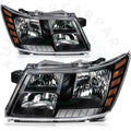 Headlight Assembly Set for Dodge Journey (2018–2020) Black
