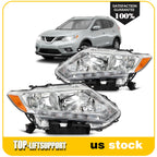Headlight Assembly Pair for Nissan Rogue (2014–2016)