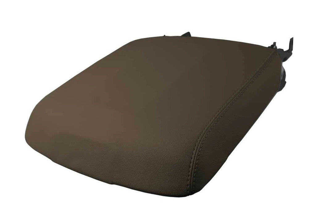 Leather Console Lid Armrest Cover for Chevrolet Tahoe (2016–2019) Cocoa