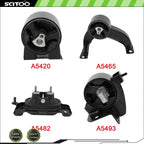 Set of 4 Engine Motor Mounts for Dodge Grand Caravan (2008–2010) 3.3L