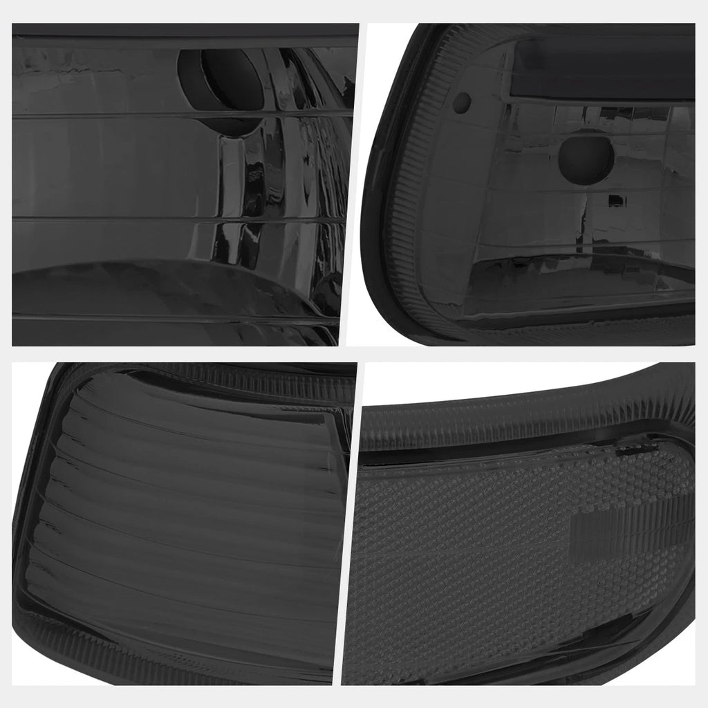 3D LED DRL Headlights for Silverado/Suburban (1999–2006) Smoked Housing