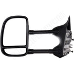 Set of 2 Black Manual Towing Mirrors for Ford F250 Super Duty
