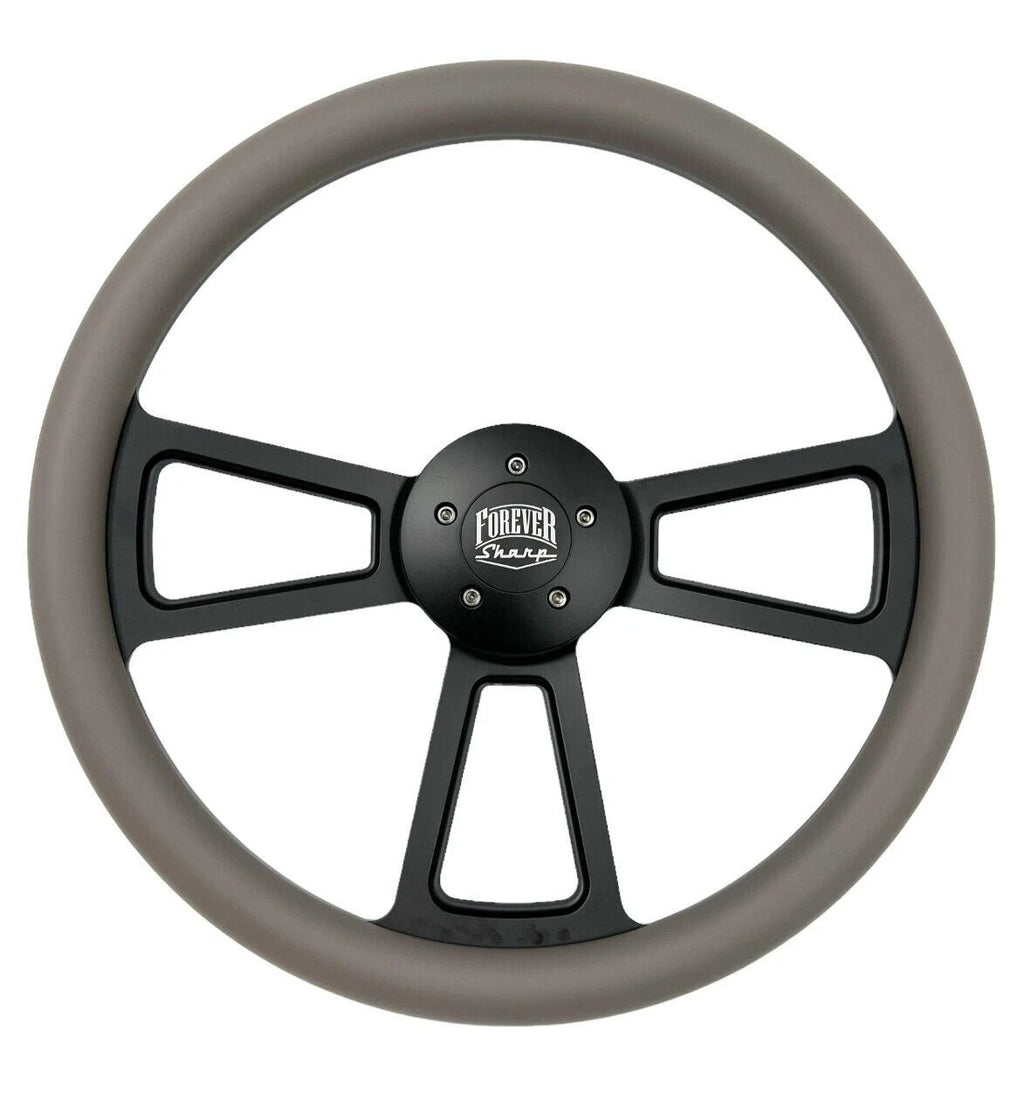18 Inch Black 5 Hole Steering Wheel Wrap for Peterbilt Kenworth Freightliner (OEM)