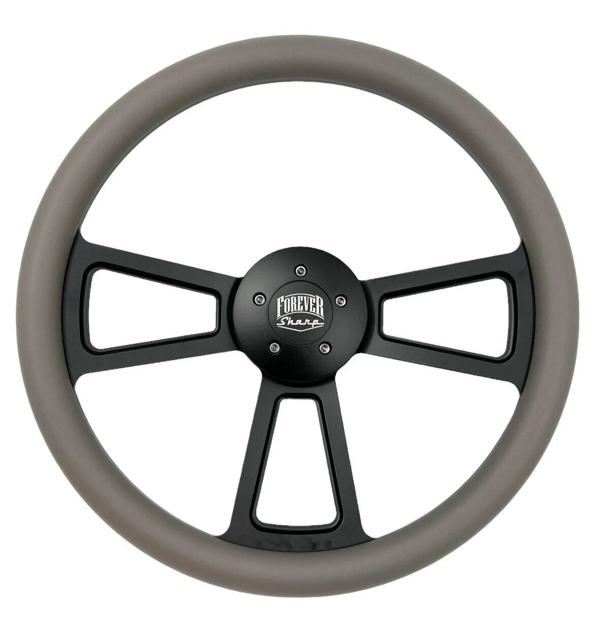 18 Inch Black 5 Hole Steering Wheel Wrap for Peterbilt Kenworth Freightliner (OEM)