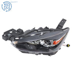 DB4N510L0A Headlight for Mazda CX-3 (2016–2019, 2022) Black Halogen Left